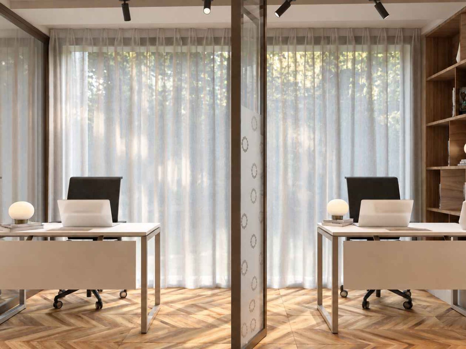 Private office with two desks